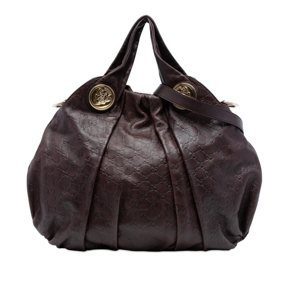 Pre-Loved Gucci Large Guccissima Hysteria Satchel